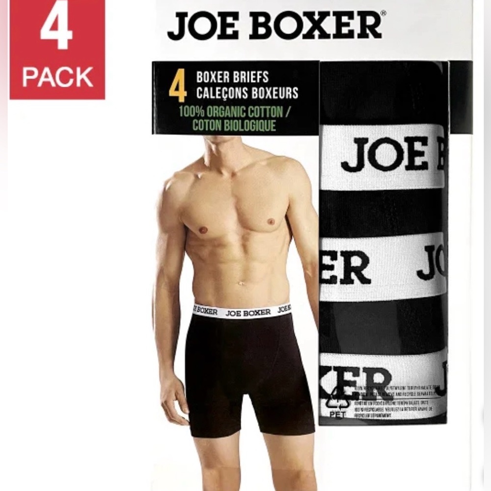 Joe Boxer Men's Boxer Briefs 4-pack